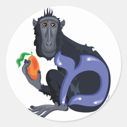 Mem Hebreeuwse Aleph Bet (alfabet) Stickers (Voorkant)