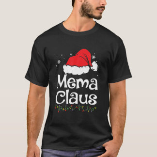 Mema Claus Kerstmis familie Pajama komt overeen me T-shirt