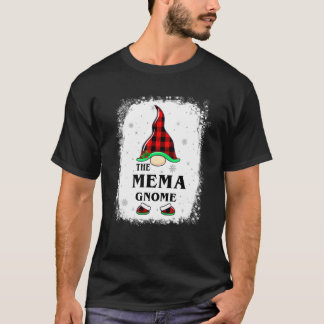 Mema Gnome Buffalo Plaid Bijpassende Familie Xmas  T-shirt