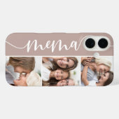 Mema Script Grandma Photo Collage Case-Mate iPhone Case (Achterkant (horizontaal))