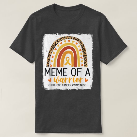 Mema van een kinderkankerluipaard voor volwassenen t-shirt (Design voorkant)