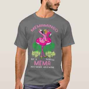 Memamingo Mema Flamingo Liefde Oma Grootmoeder G T-shirt