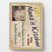 Mema's Keuken waar kleinkinderen geil zijn Fotoplaat (voorkant)