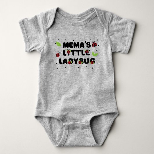 Mema's Kleine Lieveheersbeestje - Schattig  Romper (Voorkant)