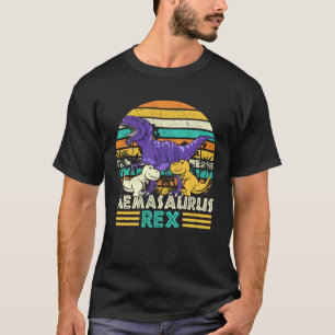 Memasaurus 2 Kinder Dinosaurus Retro T-shirt