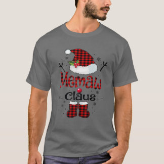 Memaw Claus, kerstpajama Matching Family Xma T-shirt