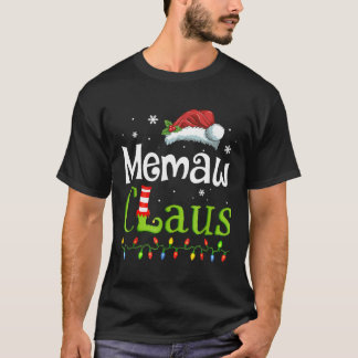 Memaw Claus Sinterklaas Oma Grappige Kerst Idee Gi T-shirt