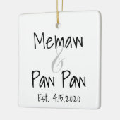 Memaw en Paw First Grandchild Ornament (Links)