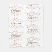 Memaw Floral Blanket Fleece Deken (Voorkant)