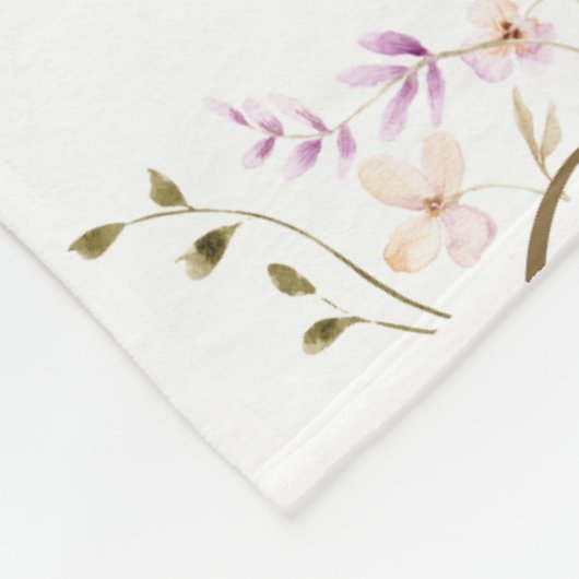 Memaw Floral Blanket Fleece Deken (Hoek)