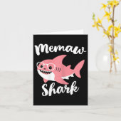 Memaw Haai Moederdag Oma Grappig Kaart (Gele Bloem)