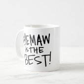 Memaw is de beste (Alfie en Pippa) Koffiemok (Voorkant links)