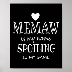 Memaw is mijn naam, oma poster
