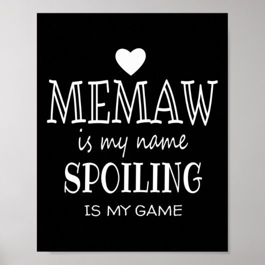 Memaw is mijn naam, oma poster (Voorkant)