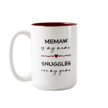 Memaw is mijn naam Snuggles is mijn Game Photo Gif