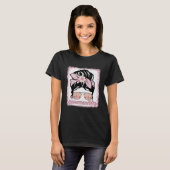 Memaw Messy Bun Bleaches Groovy Hippie Flower Moth T-shirt (Voorkant volledig)
