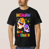 Memaw of the Baby Shark Birthday Memaw Shark T-shirt (Voorkant)