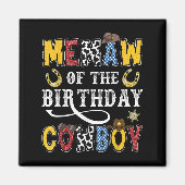 Memaw Of The Birthday Cowboy Western Rodeo Memaw  Magneet (Voorkant)