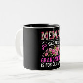 Memaw/oma Tweekleurige Koffiemok (Voorkant links)