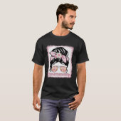 Memaw rommelige knot bleekt groovy hippie bloem mo t-shirt (Voorkant volledig)