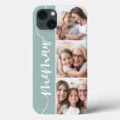 Memaw Script Grandma Photo Collage Case-Mate iPhone Case (Achterkant)
