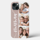 Memaw Script Grandma Photo Collage Case-Mate iPhone Case (Achterkant)