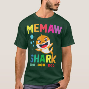 Memaw Shark Memaw Shark Lover Family Moederdag T-shirt