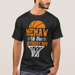 MEMAW VAN de Birthday Boy Basketball T-shirt