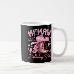 Memaw van de jarige meid roze cowgirl western koffiemok