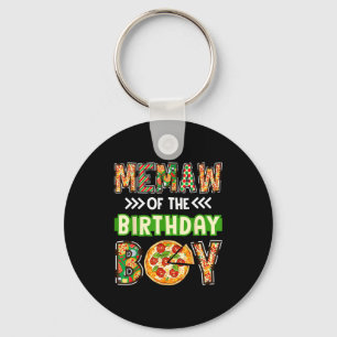 Memaw van de jongen verjaardag jongen pizza liefhe sleutelhanger