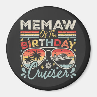 Memaw van de Verjaardag Cruiser Vacation Circle Magneet