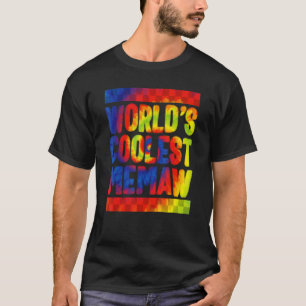 Memaw World's koelste Memaw Tie Dye Spoiling Grand T-shirt