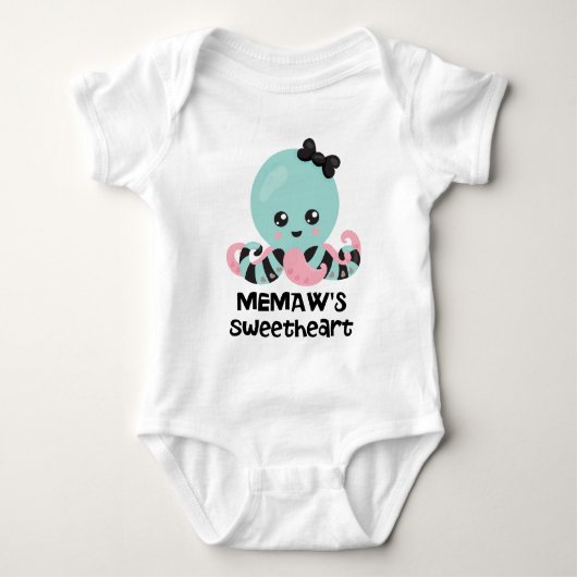 Memaw's Schat Kawaii Octopus Romper (Voorkant)