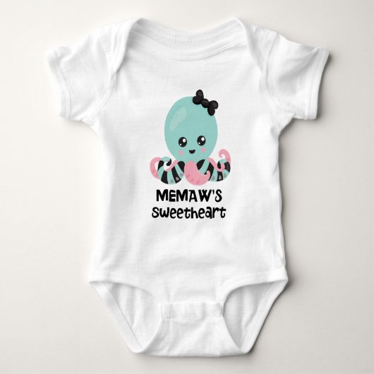 Memaw's Schatje Kawaii Octopus Romper (Voorkant)
