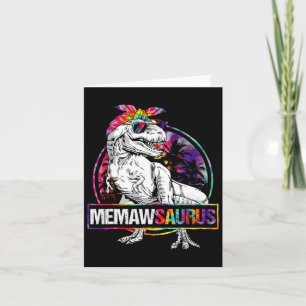 Memawsaurus Dinosaur Memaw Saurus Familie Matching Kaart