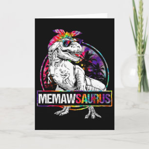 Memawsaurus Dinosaur Memaw Saurus Familie Matching Kaart