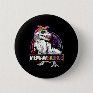 Memawsaurus Dinosaur Memaw Saurus Familie Matching Ronde Button 5,7 Cm