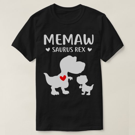 Memawsaurus Re Schattige Moeder en Baby Dinosaurus T-shirt (Design voorkant)
