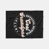 Member Cool Grandpas Club For New Grandfather  Fleece Deken (Voorkant (Horizontaal))