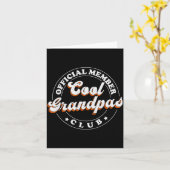 Member Cool Grandpas Club For New Grandfather Kaart (Gele Bloem)