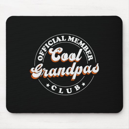 Member Cool Grandpas Club For New Grandfather  Muismat (Voorkant)