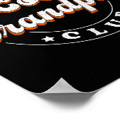 Member Cool Grandpas Club For New Grandfather  Poster (Hoek)