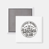 Member Cool Uncles Club Funny Uncle Father's Day Magneet (Voorkant / Achterkant)