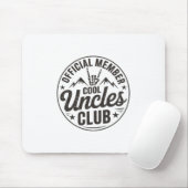 Member Cool Uncles Club Funny Uncle Father's Day Muismat (Met muis)