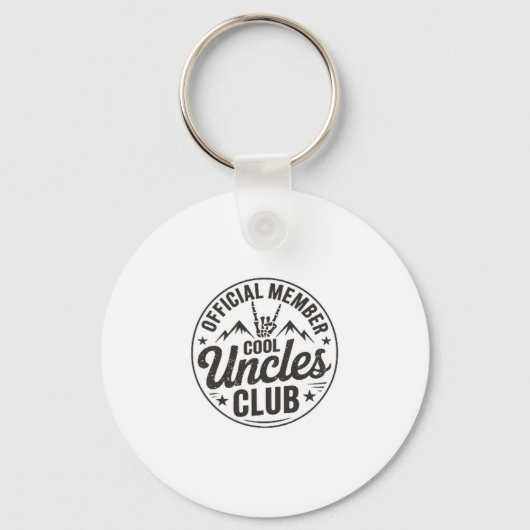 Member Cool Uncles Club Funny Uncle Father's Day  Sleutelhanger (Voorkant)