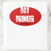 Member Day drinker Ovale Sticker (Tas)