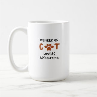 Member of cat loves association mug koffiemok