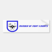 Member of Fight Knights Autoaufkleber Bumpersticker (Voorkant)