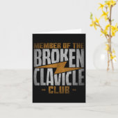 Member Of The Broken Clavicle Club - Recovery Quot Kaart (Gele Bloem)