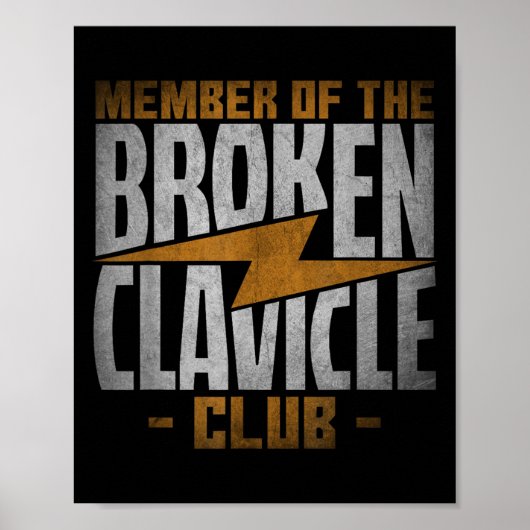 Member Of The Broken Clavicle Club - Recovery Quot Poster (Voorkant)